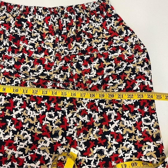 Alfred Dunner Womens Medium Butterfly Skirt Elastic Waist Midi Fairy Whimsical - Picture 4 of 6